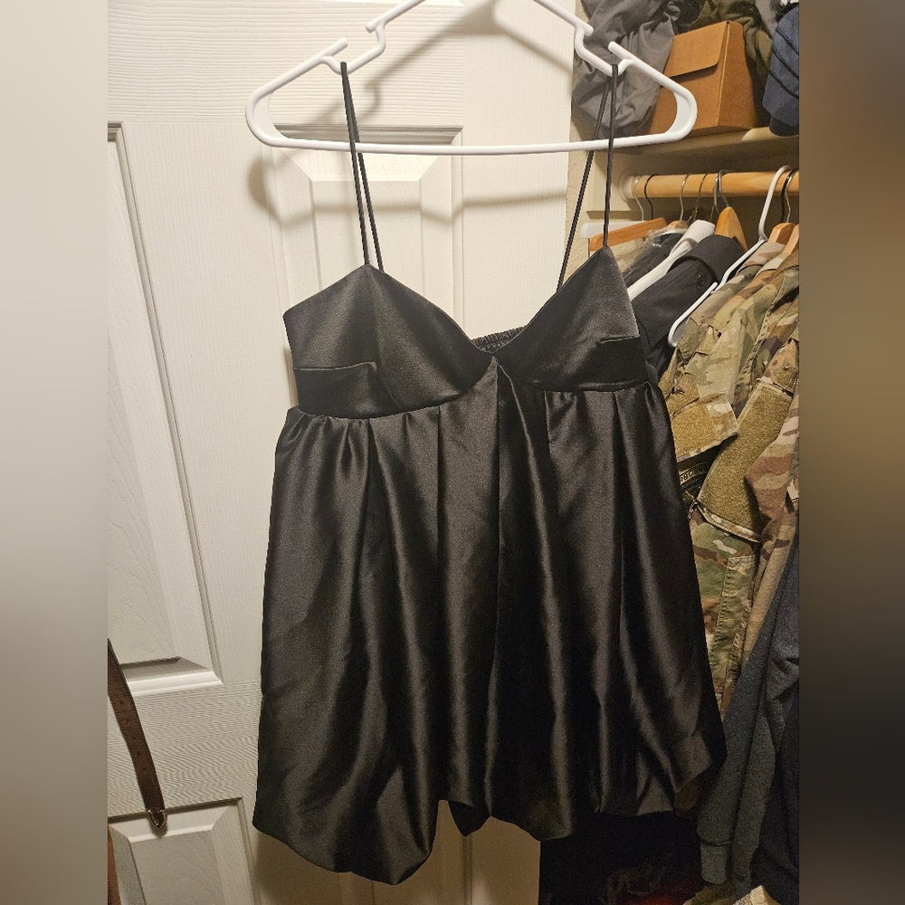 Bubble Hem Homecoming Mini Dress